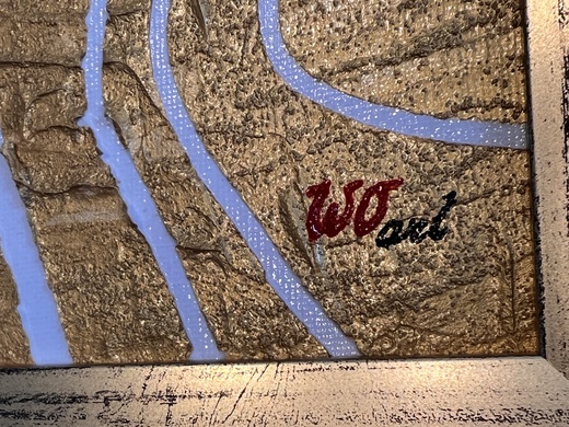 04 Originál obraz WOart 2503004008 detail obrazu s podpisem aut