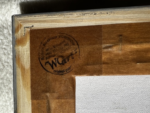 08 Originál obraz WOart 2404003001 detail razítka ze zadu 08 .
