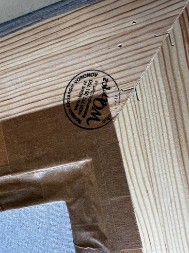 08 Originál obraz WOart 2505007003 detail razítka ze zadu 08 .