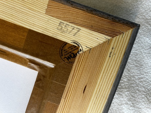 09 Originál obraz WOart 2505007004 detail razítka ze zadu 09 .